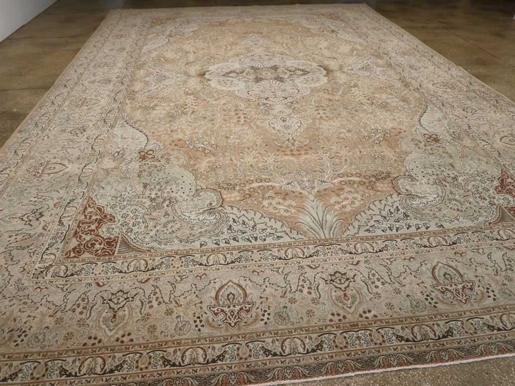 Vintage Tabriz Persian Carpet, No.13818 - Galerie Shabab