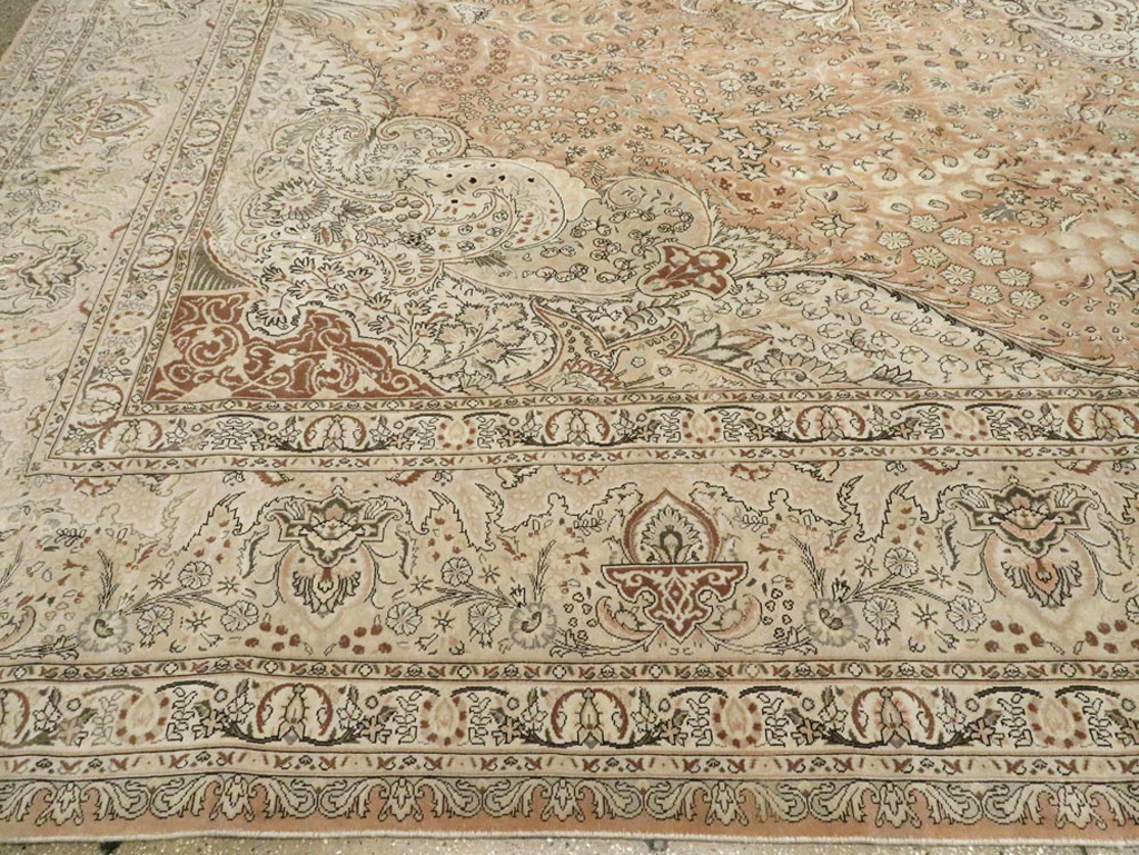 Vintage Tabriz Persian Carpet, No.13818 - Galerie Shabab