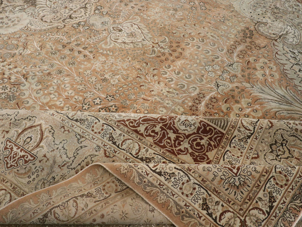 Vintage Tabriz Persian Carpet, No.13818 - Galerie Shabab