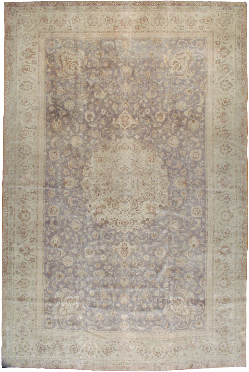 Vintage Persian Tabriz Carpet, No.13819 - Galerie Shabab