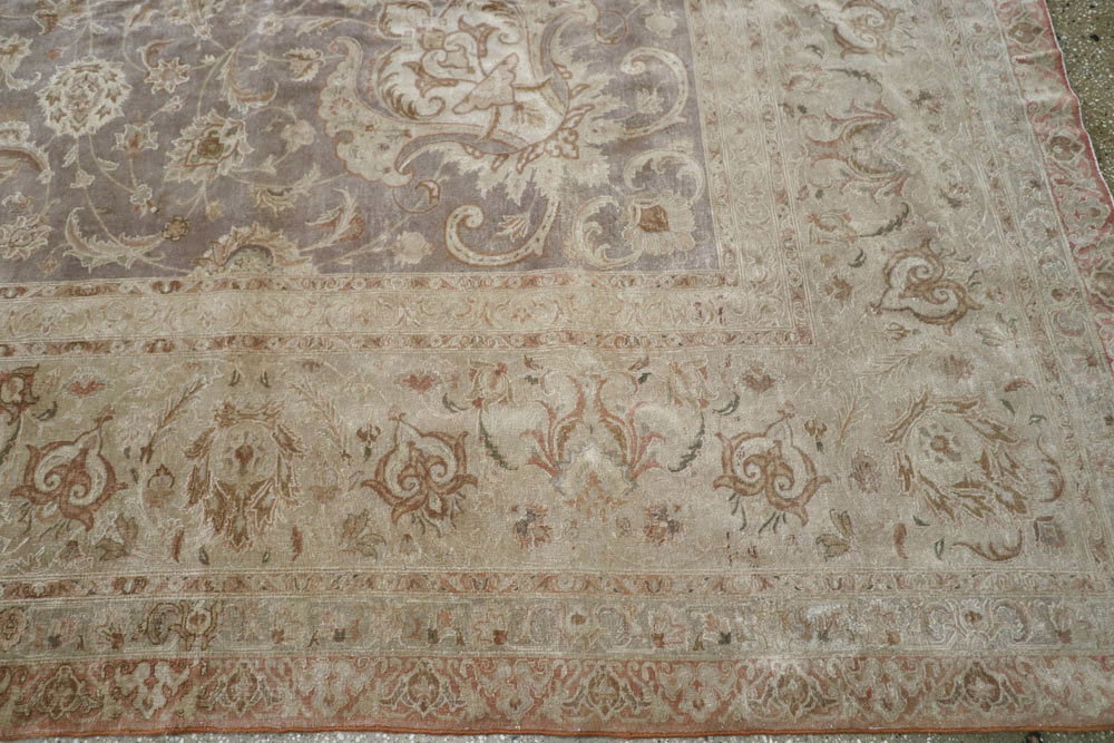 Vintage Persian Tabriz Carpet, No.13819 - Galerie Shabab