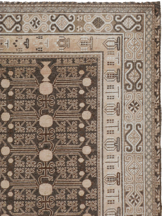 Antique East Turkestan Khotan Rug, No.13824 - Galerie Shabab