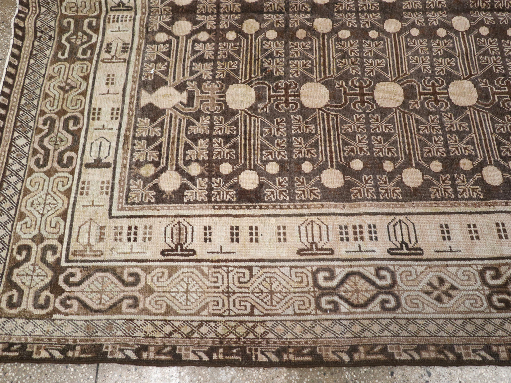 Antique East Turkestan Khotan Rug, No.13824 - Galerie Shabab