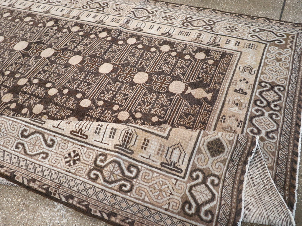 Antique East Turkestan Khotan Rug, No.13824 - Galerie Shabab
