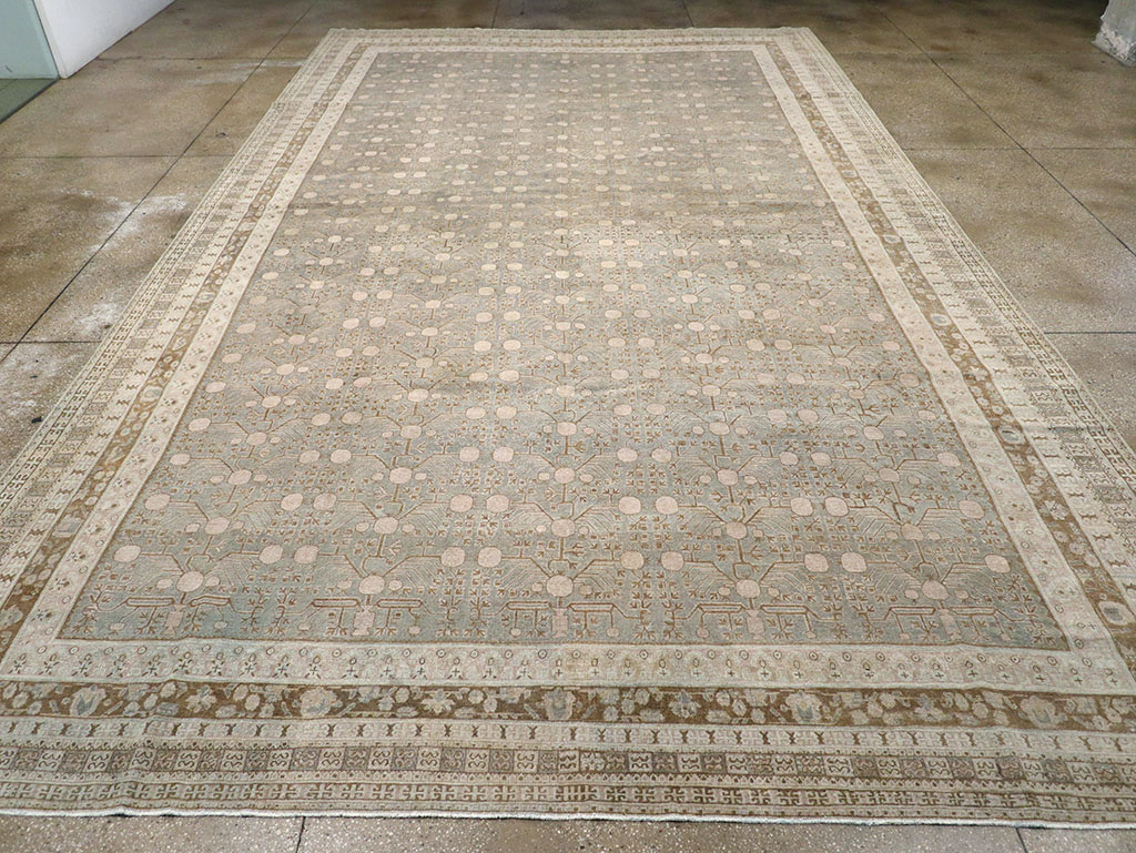 Antique East Turkestan Khotan Large Carpet, No.13828 - Galerie Shabab