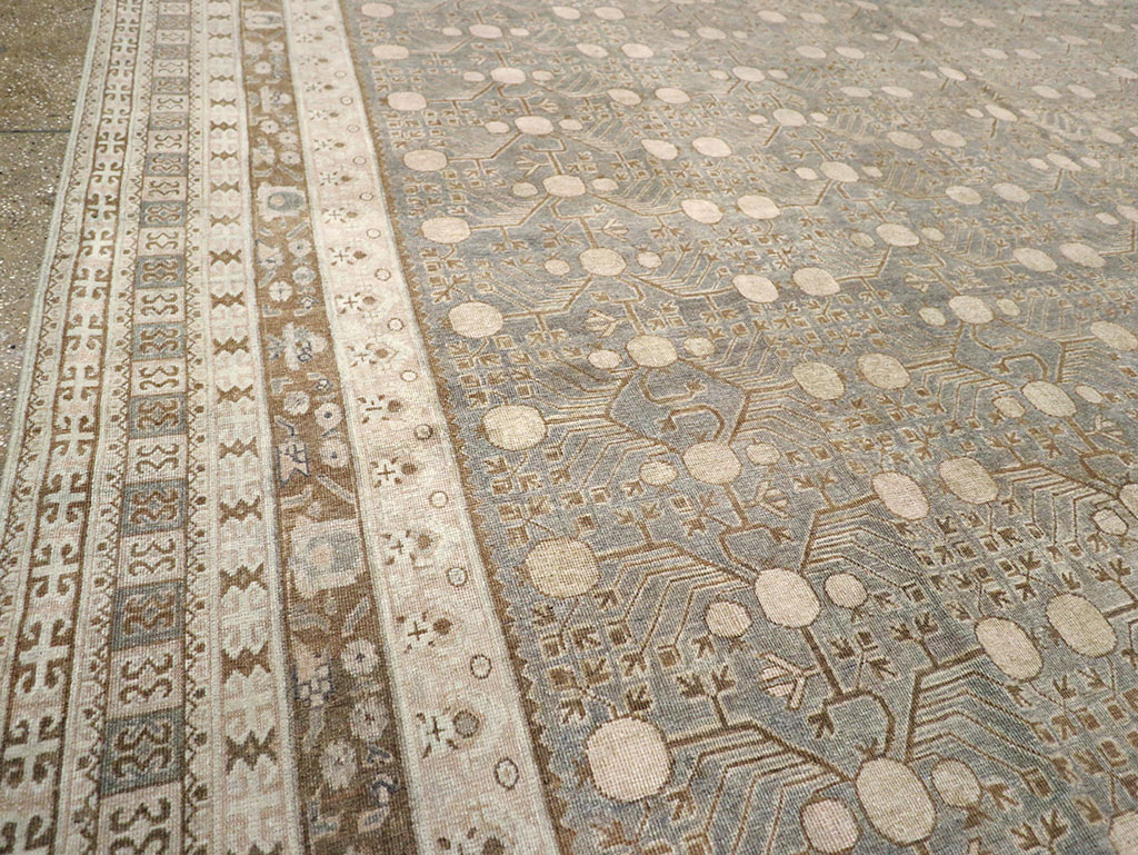 Antique East Turkestan Khotan Large Carpet, No.13828 - Galerie Shabab