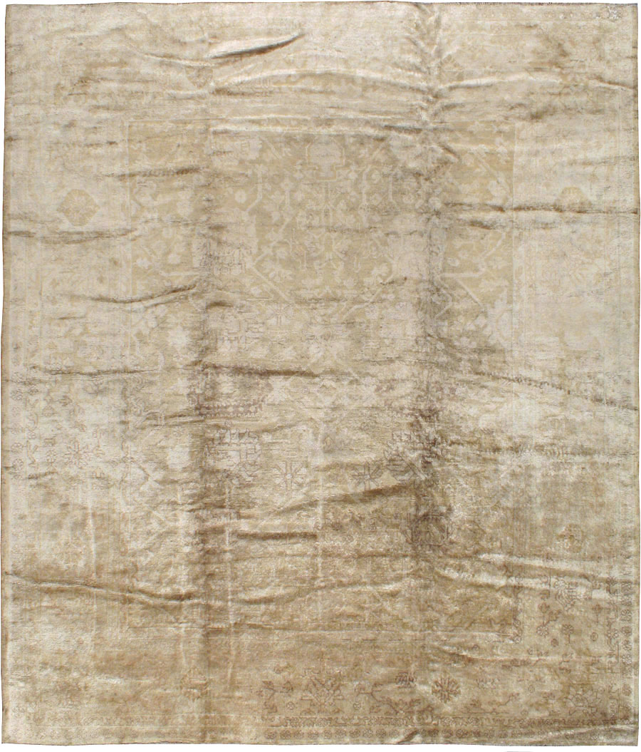 Vintage Turkish Oushak Carpet, No.13835 - Galerie Shabab