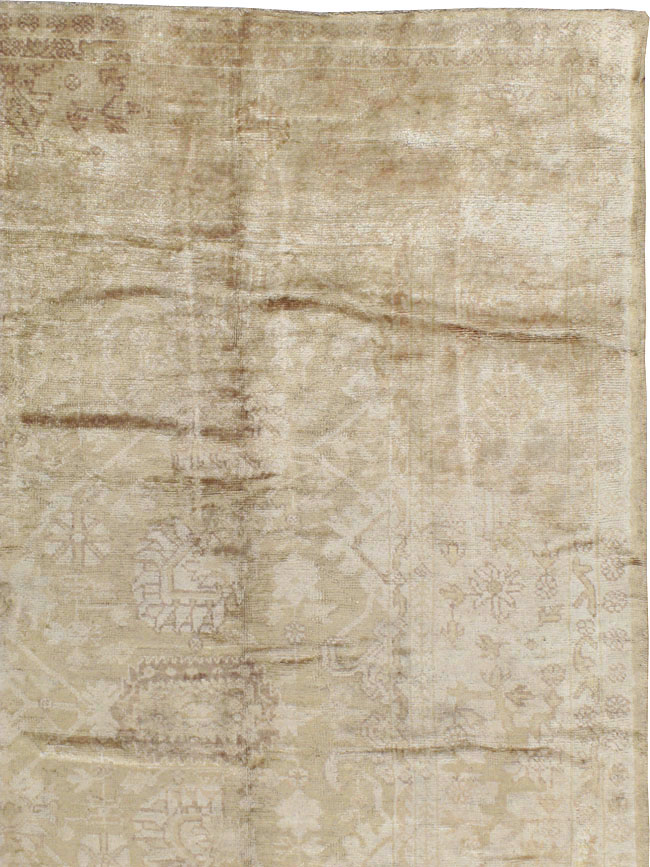 Vintage Turkish Oushak Carpet, No.13835 - Galerie Shabab