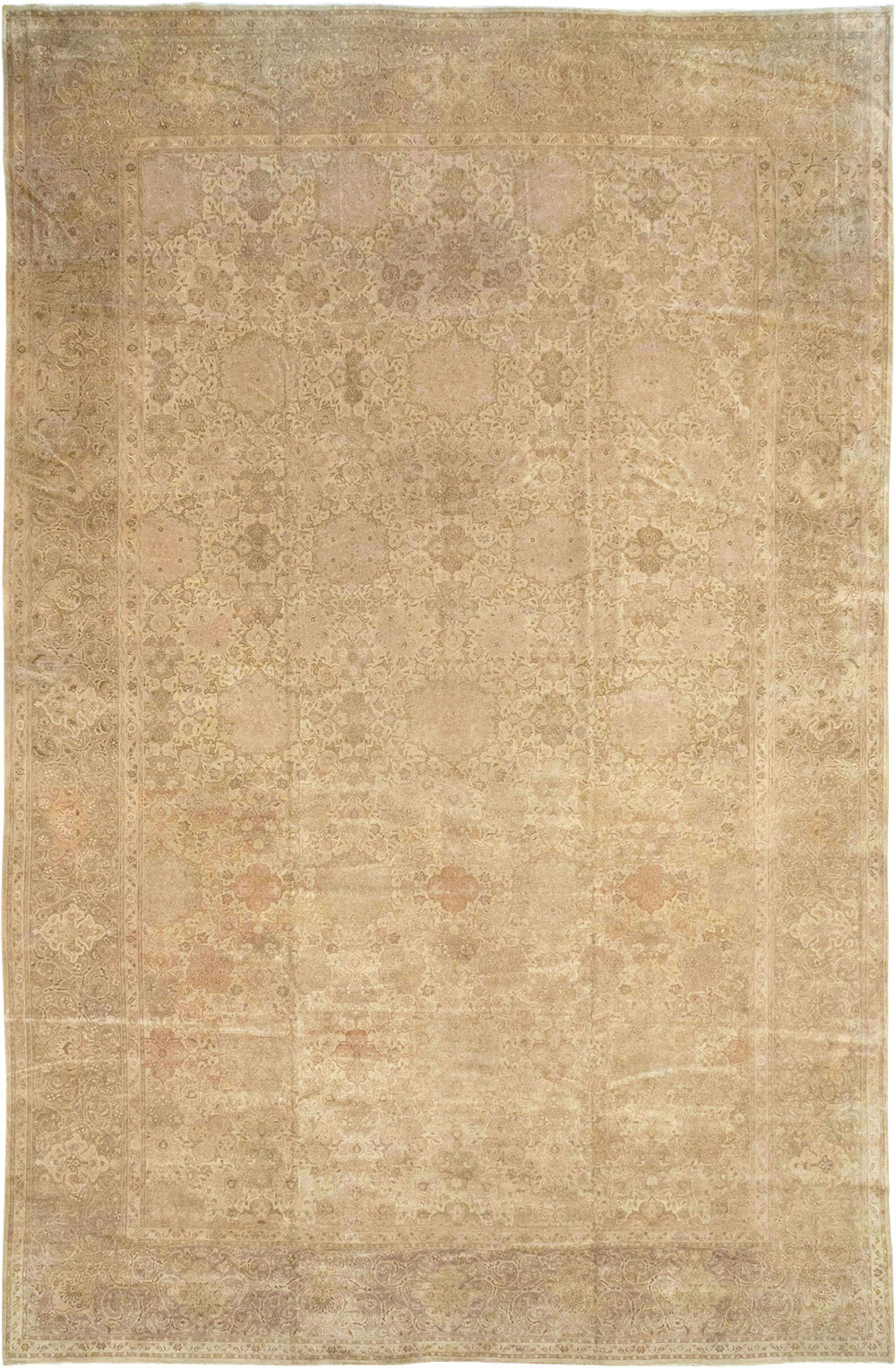 Vintage Persian Tabriz Oversize Carpet, No.13854 - Galerie Shabab