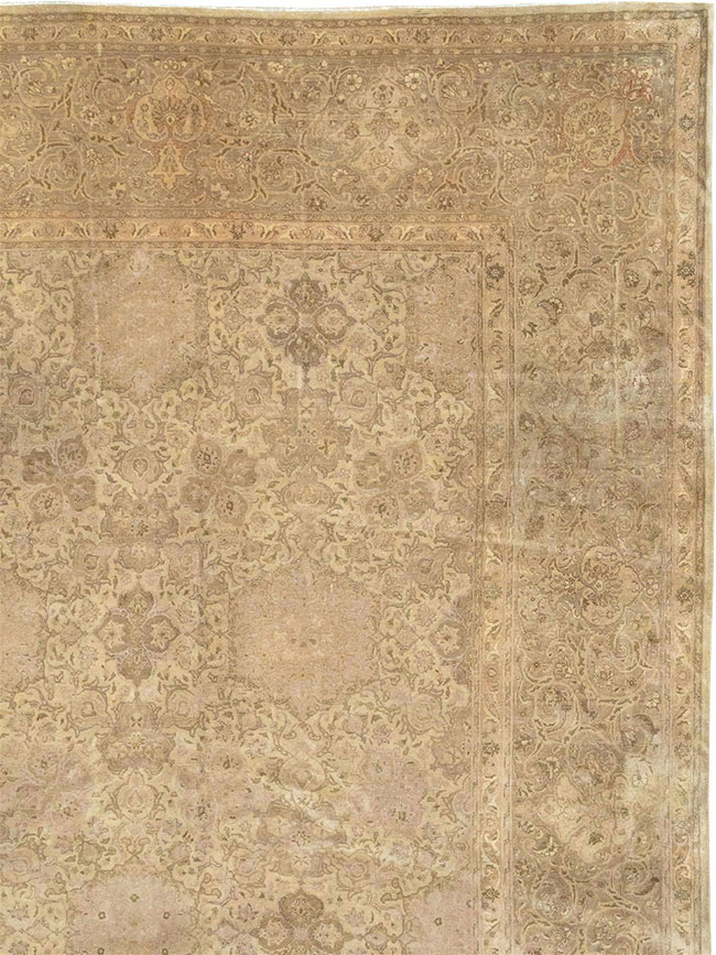 Vintage Persian Tabriz Oversize Carpet, No.13854 - Galerie Shabab