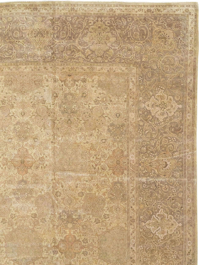 Vintage Persian Tabriz Oversize Carpet, No.13854 - Galerie Shabab