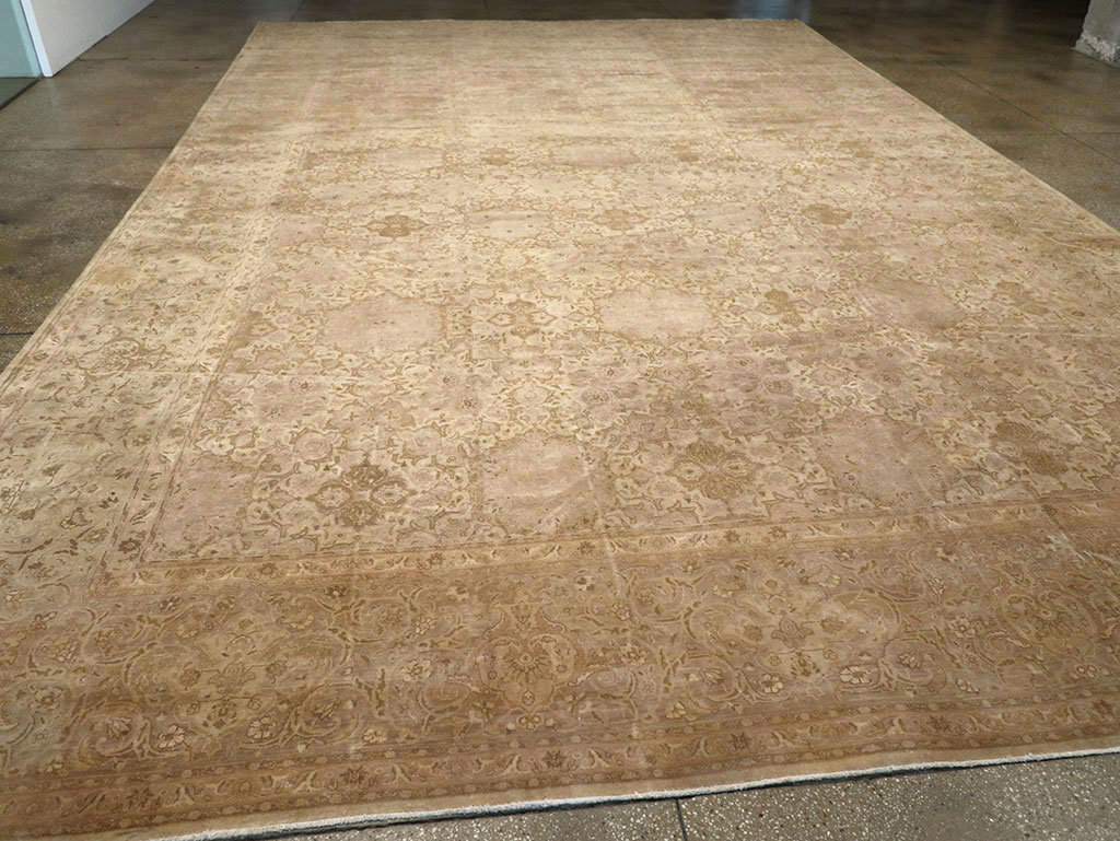 Vintage Persian Tabriz Oversize Carpet, No.13854 - Galerie Shabab