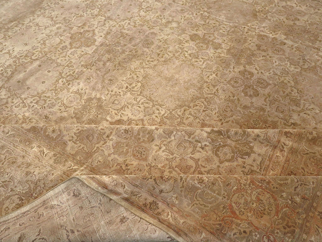 Vintage Persian Tabriz Oversize Carpet, No.13854 - Galerie Shabab