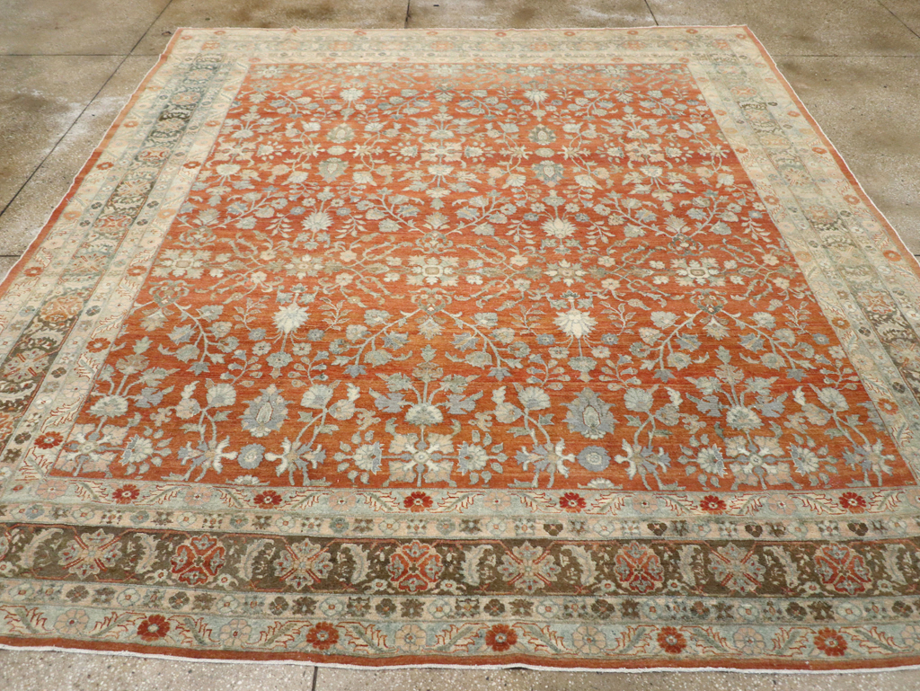 Antique Persian Bibikabad Square Room Size Carpet, No.13858 - Galerie Shabab
