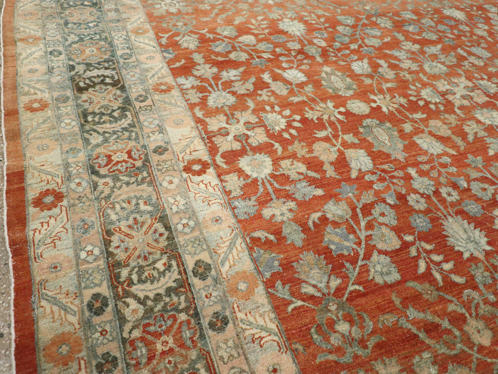 Antique Persian Bibikabad Square Room Size Carpet, No.13858 - Galerie Shabab