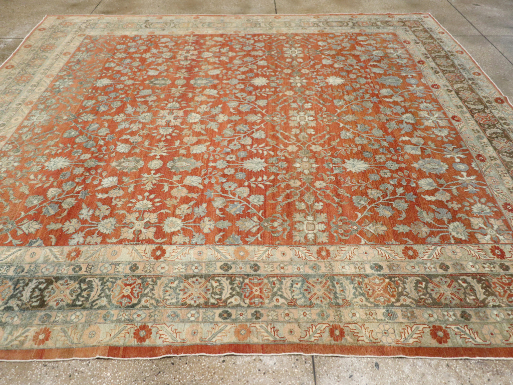 Antique Persian Bibikabad Square Room Size Carpet, No.13858 - Galerie Shabab
