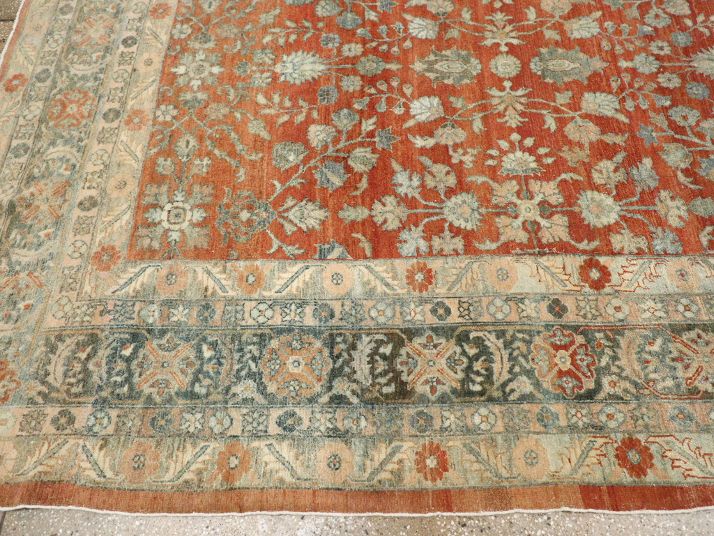Antique Persian Bibikabad Square Room Size Carpet, No.13858 - Galerie Shabab