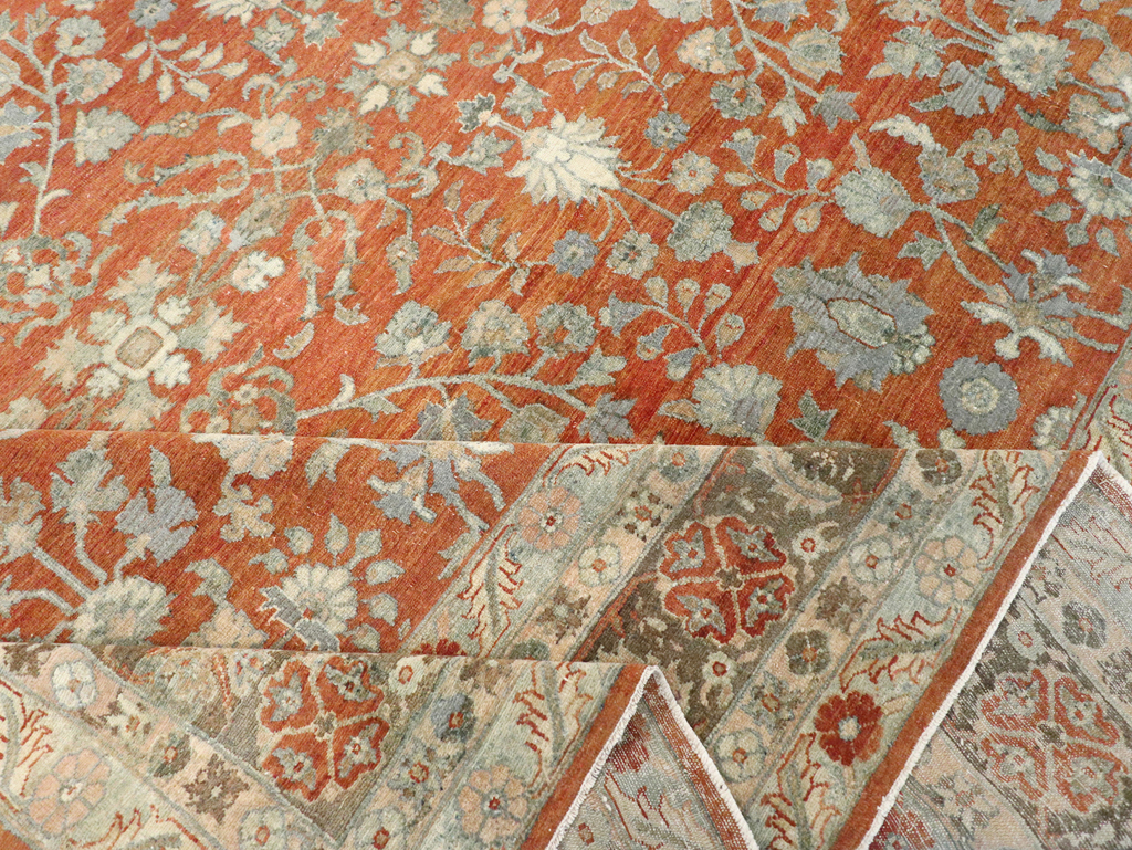 Antique Persian Bibikabad Square Room Size Carpet, No.13858 - Galerie Shabab