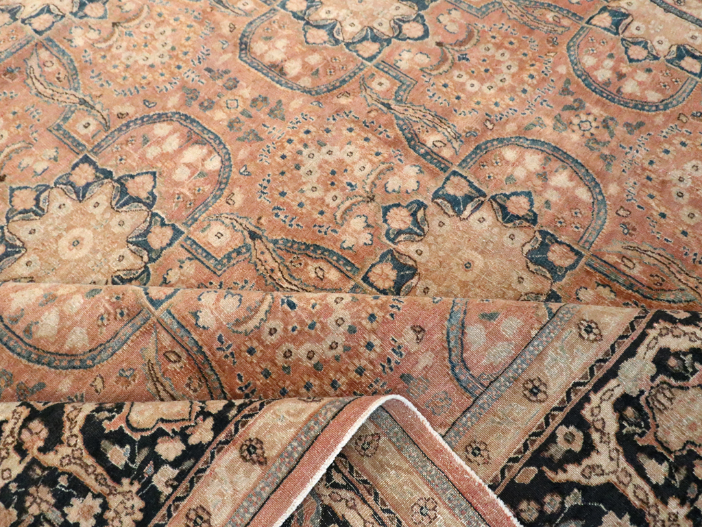 Antique Persian Mashad Carpet, No.13879 - Galerie Shabab