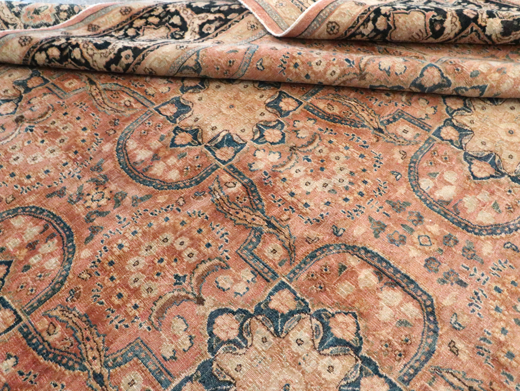 Antique Persian Mashad Carpet, No.13879 - Galerie Shabab