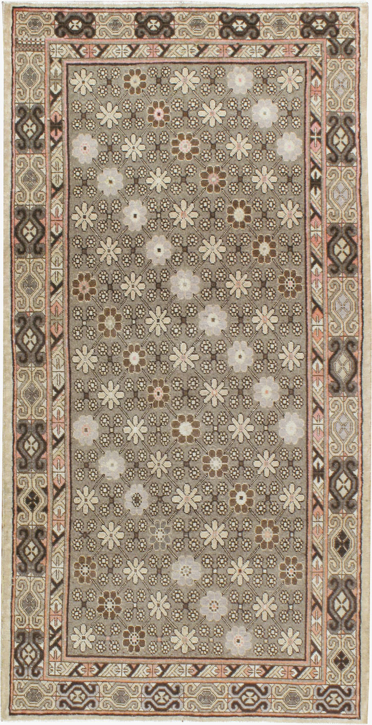 Vintage East Turkestan Khotan Rug, No.13885 - Galerie Shabab