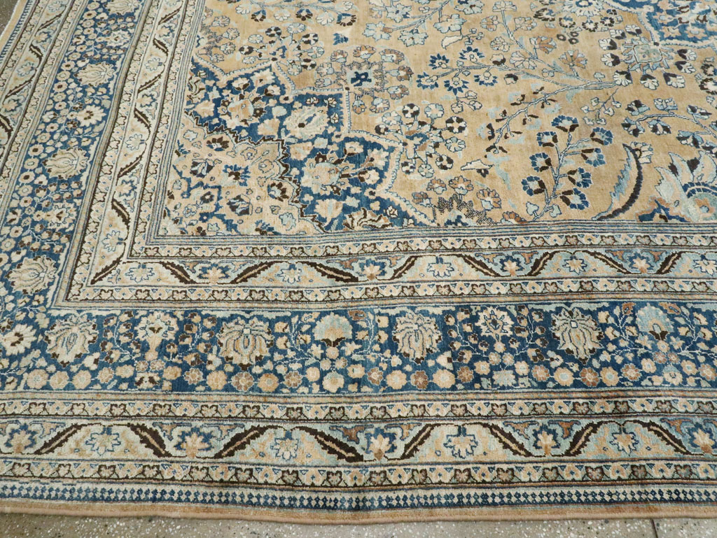 Vintage Persian Mashad Carpet, No.13888 - Galerie Shabab