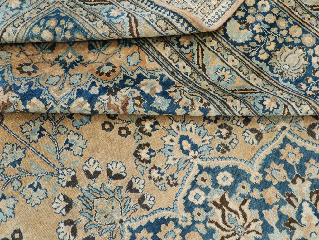 Vintage Persian Mashad Carpet, No.13888 - Galerie Shabab