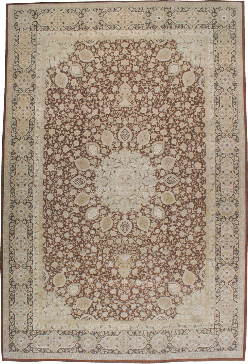 Antique Persian Tabriz Carpet, No.13900 - Galerie Shabab