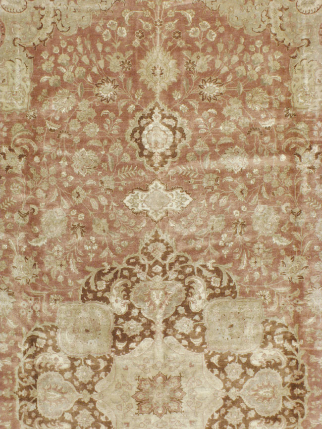 Vintage Persian Tabirz Carpet, No.13901 - Galerie Shabab