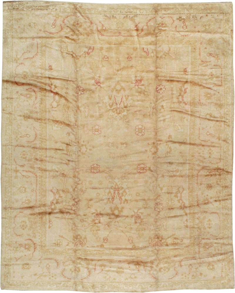 Antique Turkish Oushak Carpet, No.13914 - Galerie Shabab