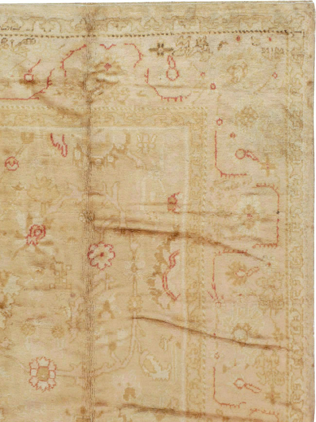 Antique Turkish Oushak Carpet, No.13914 - Galerie Shabab