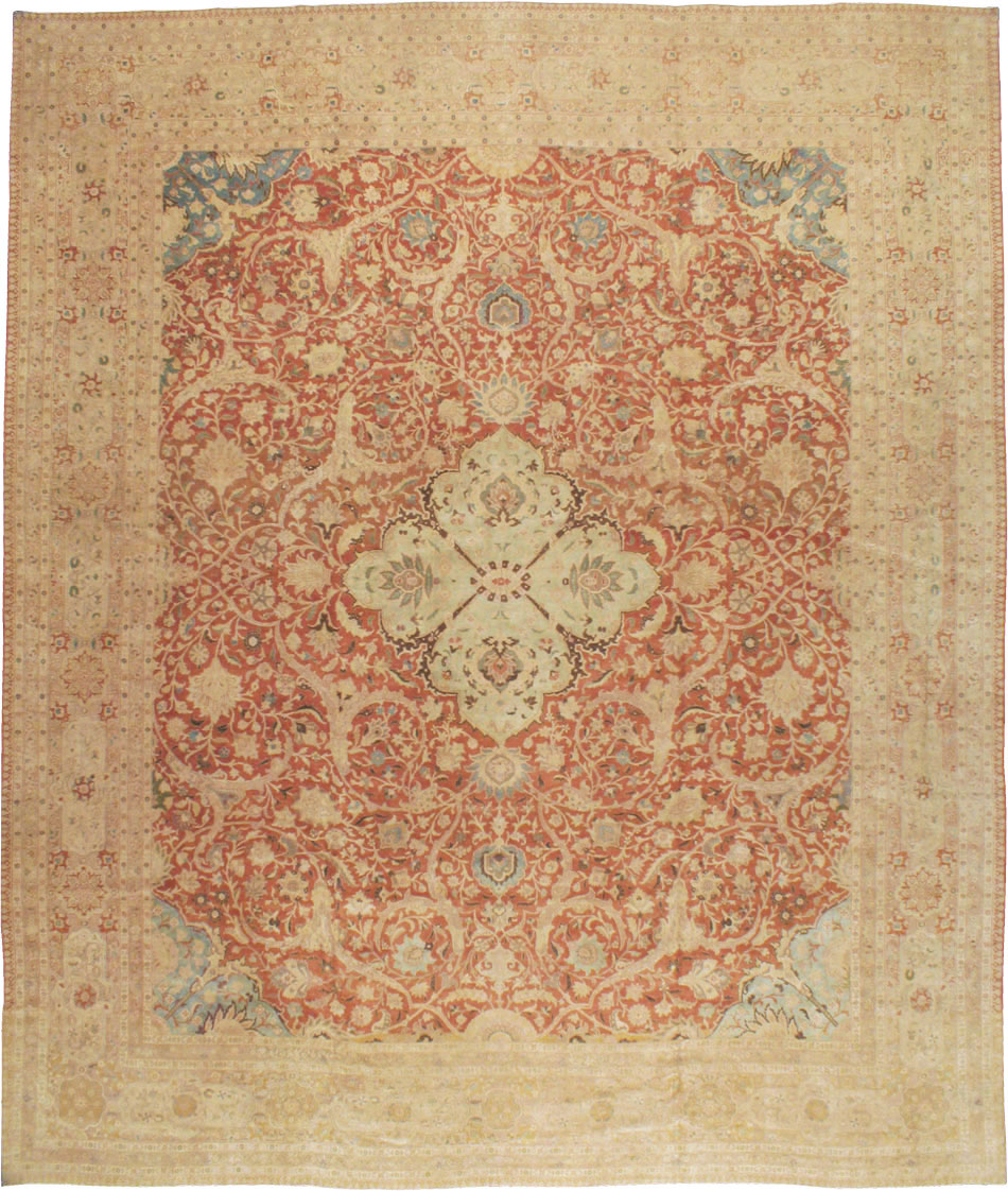 Vintage Persian Tabriz Carpet, No.13920 - Galerie Shabab