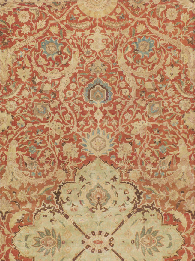 Vintage Persian Tabriz Carpet, No.13920 - Galerie Shabab