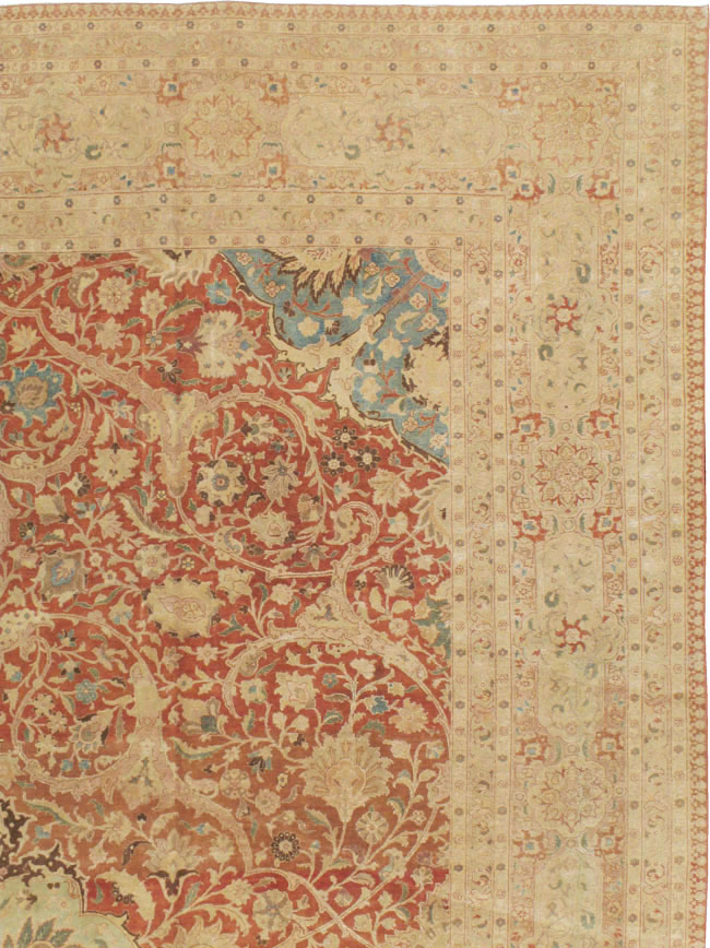 Vintage Persian Tabriz Carpet, No.13920 - Galerie Shabab
