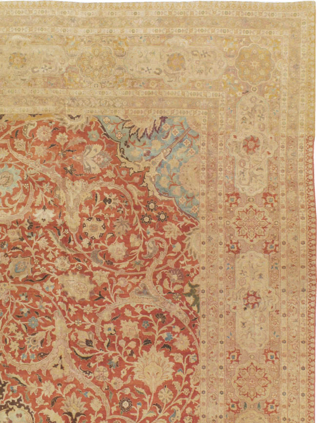 Vintage Persian Tabriz Carpet, No.13920 - Galerie Shabab