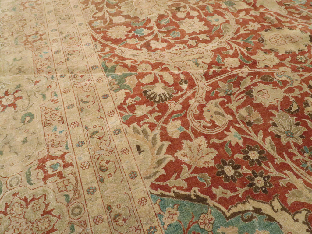 Vintage Persian Tabriz Carpet, No.13920 - Galerie Shabab