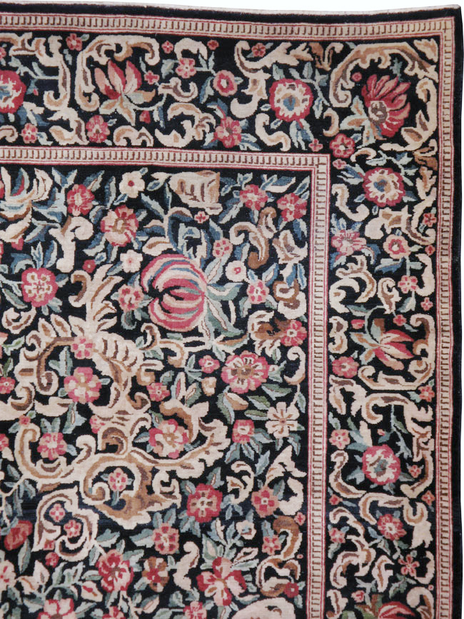 Antique Persian Kashan Carpet, No.13921 - Galerie Shabab