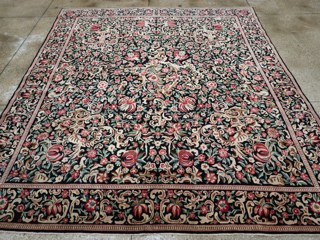 Antique Persian Kashan Carpet, No.13921 - Galerie Shabab