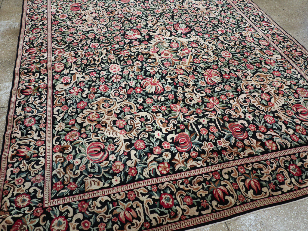 Antique Persian Kashan Carpet, No.13921 - Galerie Shabab