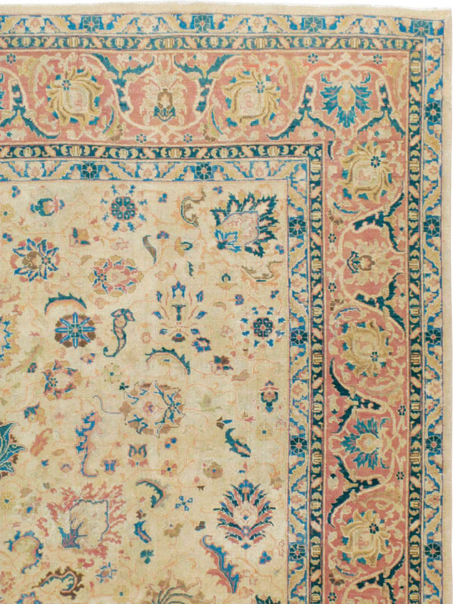 Vintage Persian Tabriz Carpet, No.13937 - Galerie Shabab