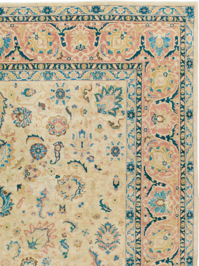 Vintage Persian Tabriz Carpet, No.13937 - Galerie Shabab