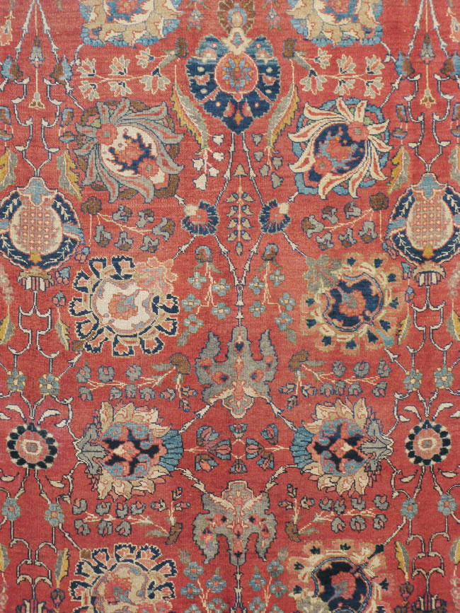 Antique Persian Tabriz Carpet, No.13939 - Galerie Shabab