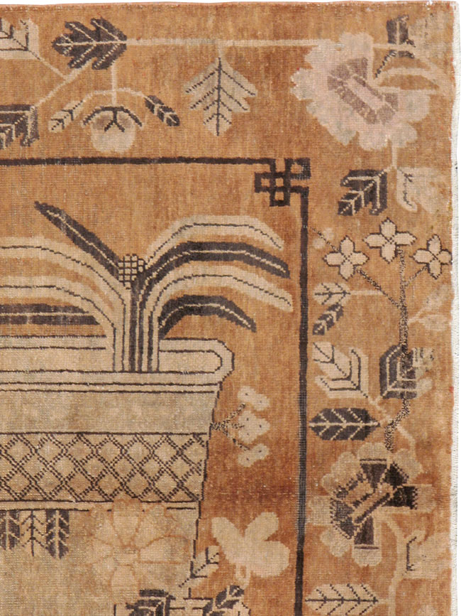 Vintage East Turkestan Khotan Rug, No.13959 - Galerie Shabab