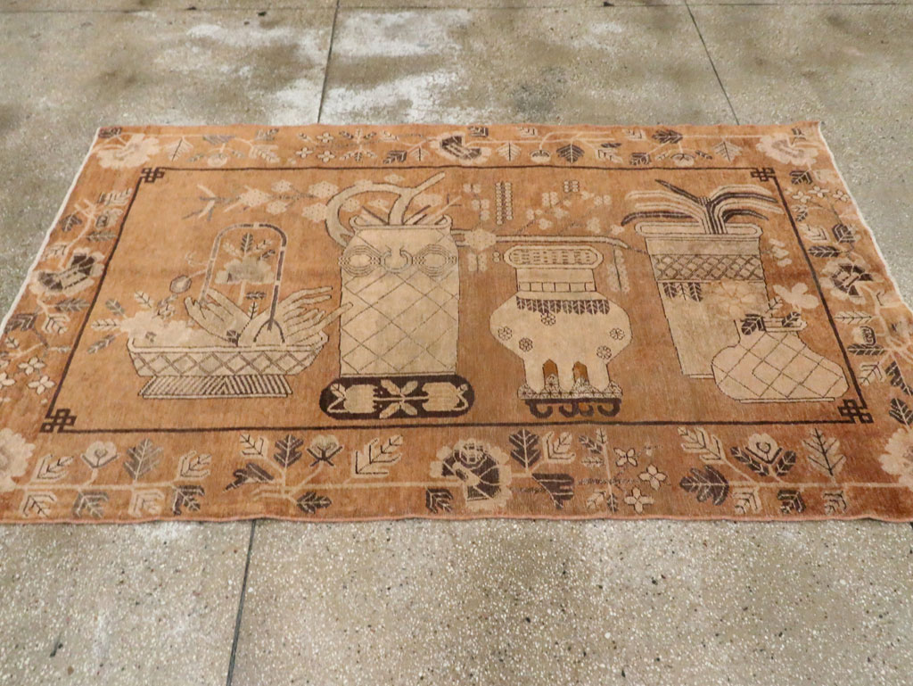 Vintage East Turkestan Khotan Rug, No.13959 - Galerie Shabab