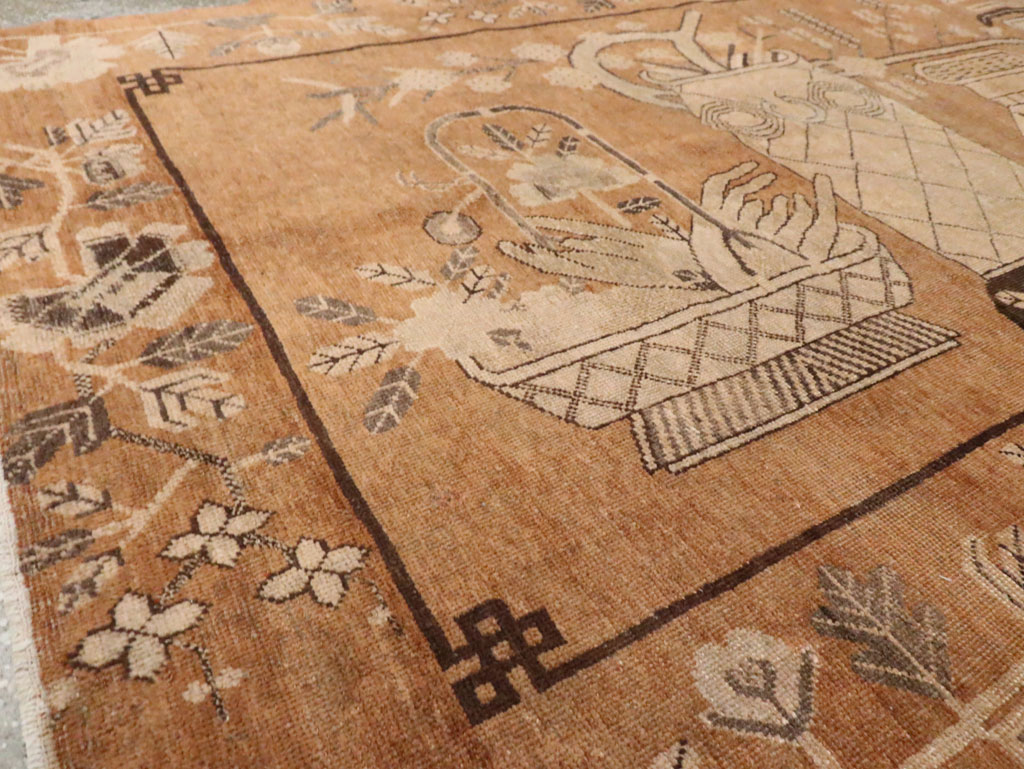 Vintage East Turkestan Khotan Rug, No.13959 - Galerie Shabab