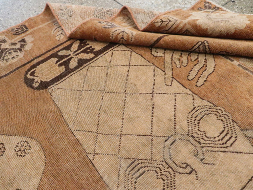 Vintage East Turkestan Khotan Rug, No.13959 - Galerie Shabab