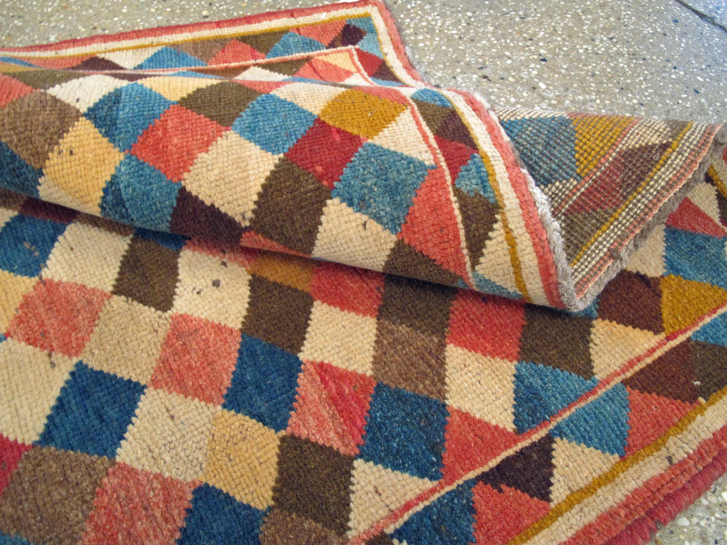 Vintage Persian Gabbeh Rug, No.13964 - Galerie Shabab