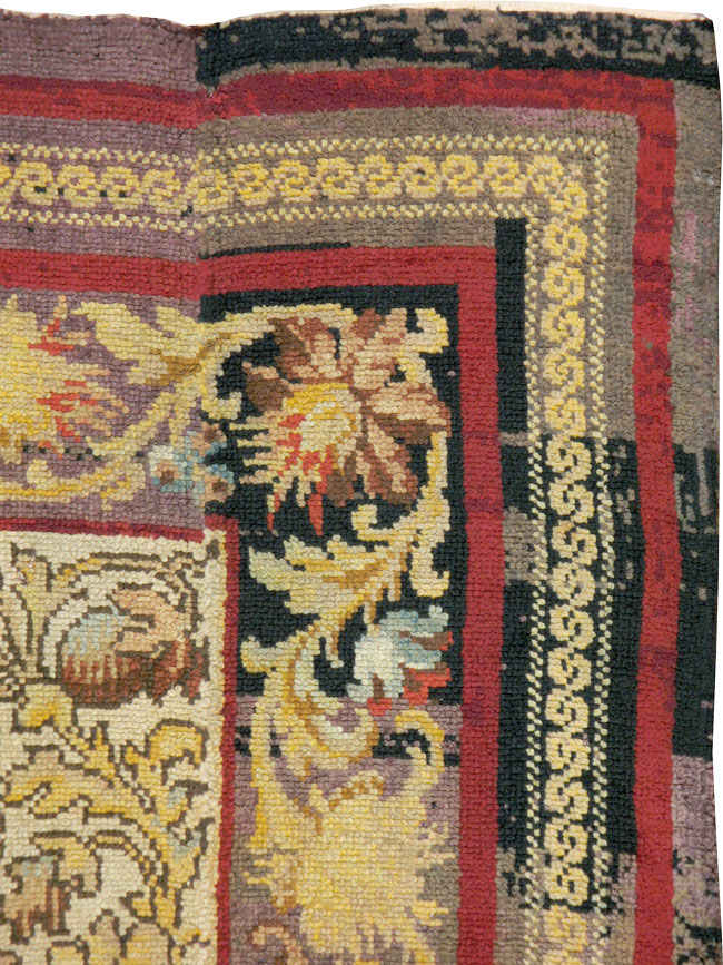 Vintage Irish Donegal Accent Carpet, No.13979 - Galerie Shabab