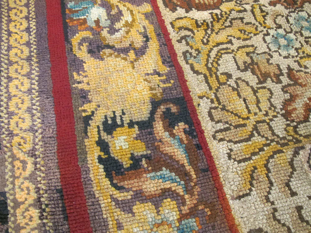 Vintage Irish Donegal Accent Carpet, No.13979 - Galerie Shabab