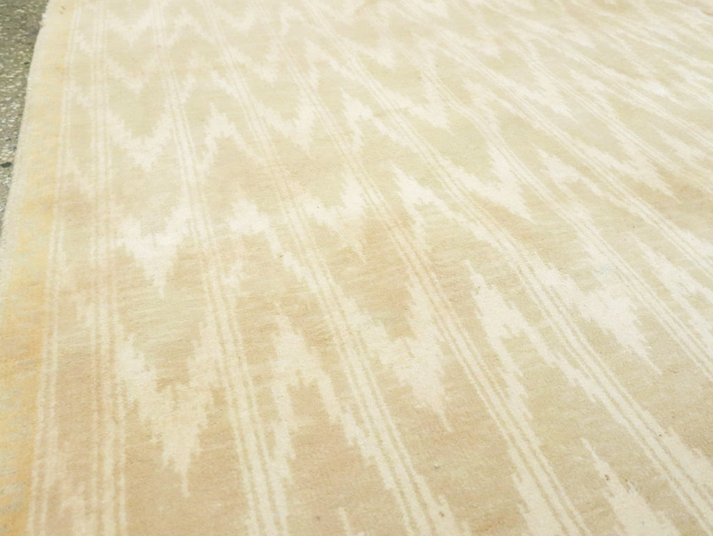 Vintage Indian Cotton Agra Carpet, No.13980 - Galerie Shabab